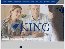 Tablet Screenshot of kinglawoffices.com